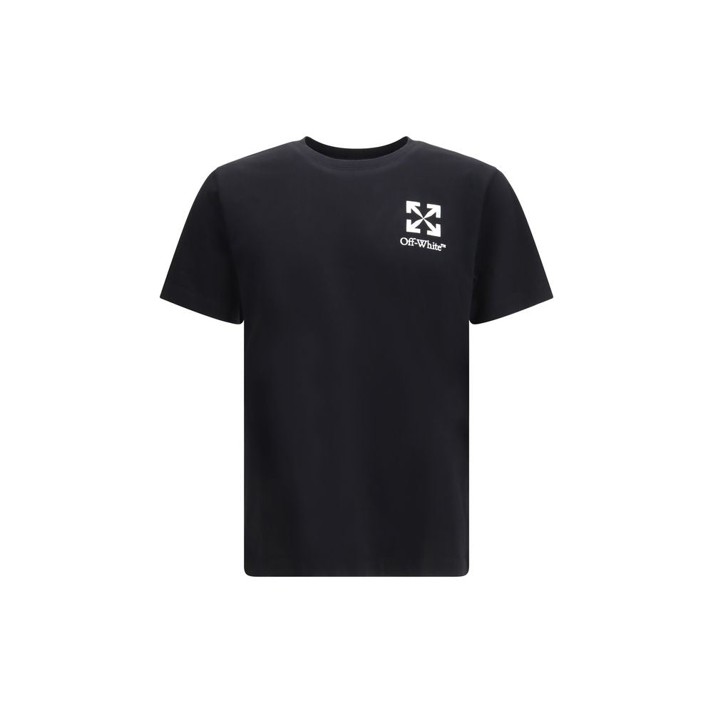 Off-White Schwarzes Baumwoll-T-Shirt