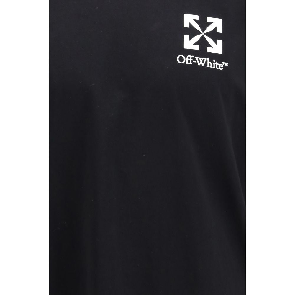 Off-White Schwarzes Baumwoll-T-Shirt