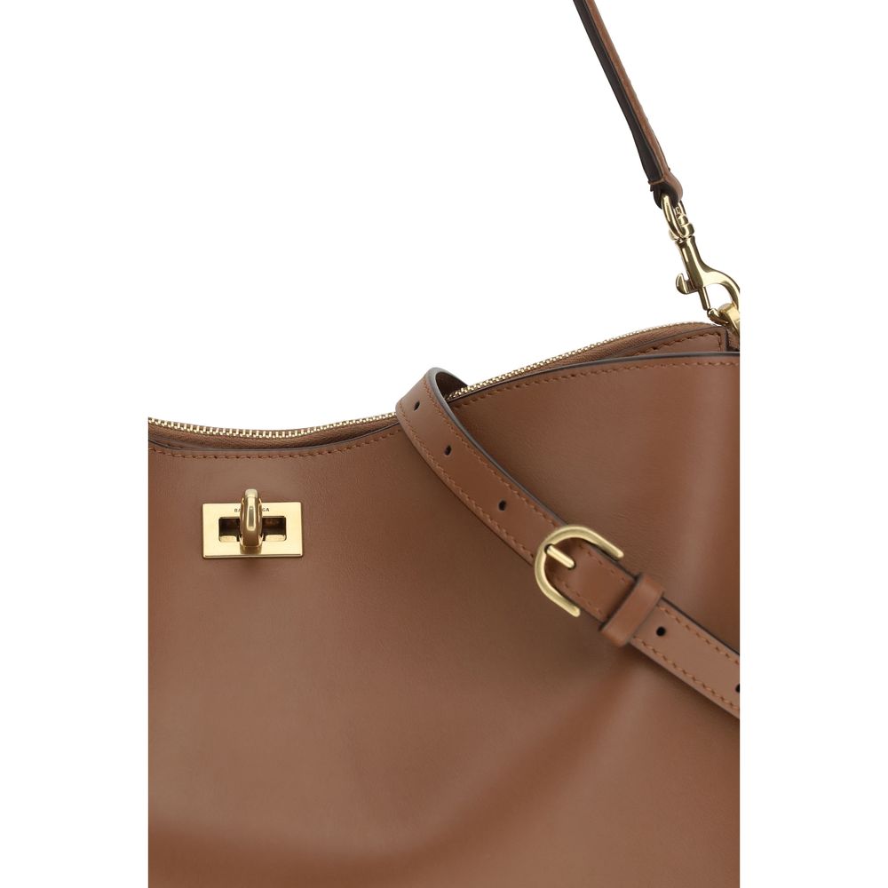 Balenciaga Beige Calf Leather Bos Taurus Schultertasche
