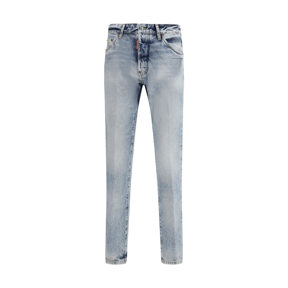Dsquared² Blaue Baumwoll-Jeans mit geradem Bein