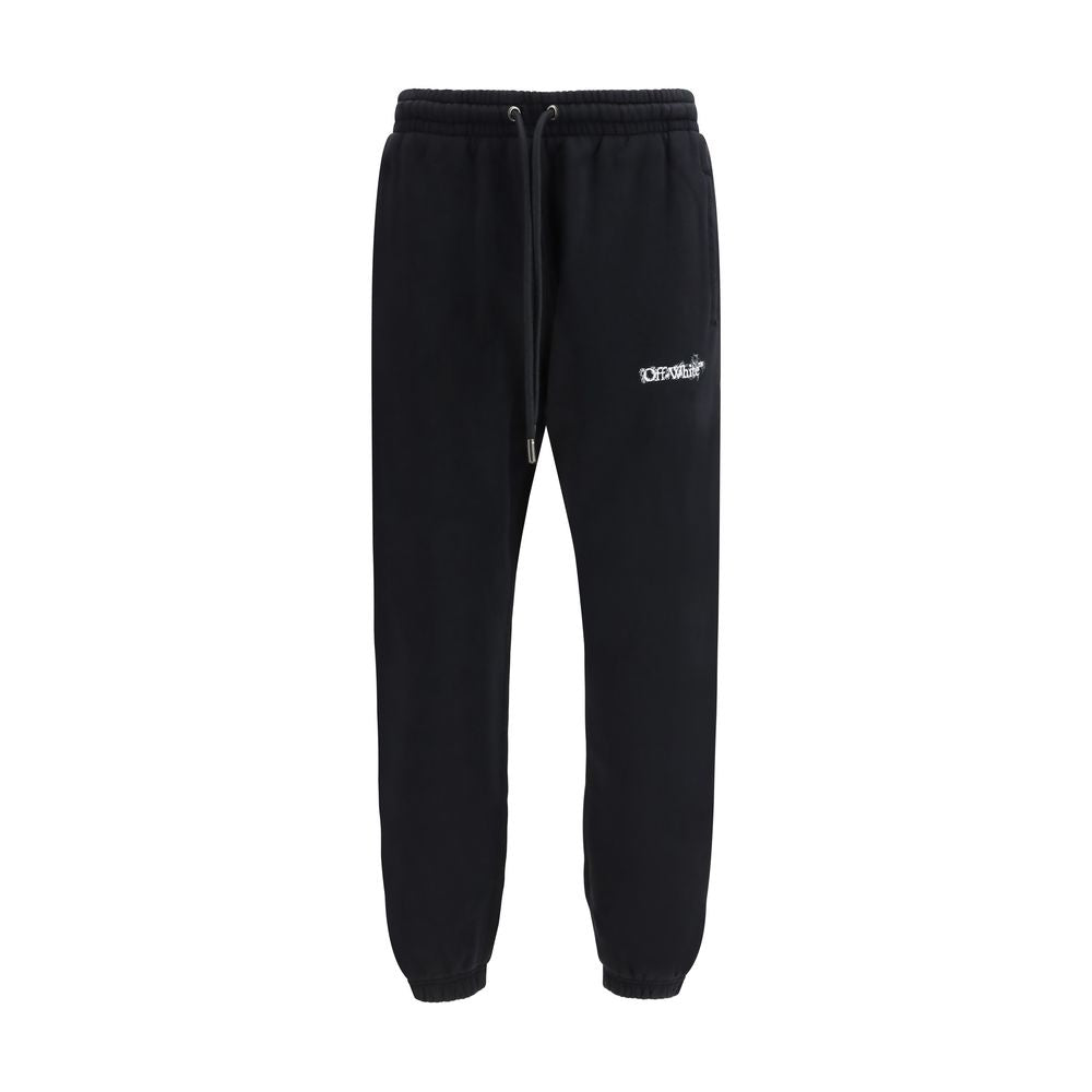 Off-White Schwarze Baumwoll-Jogginghose (Trainingshose)