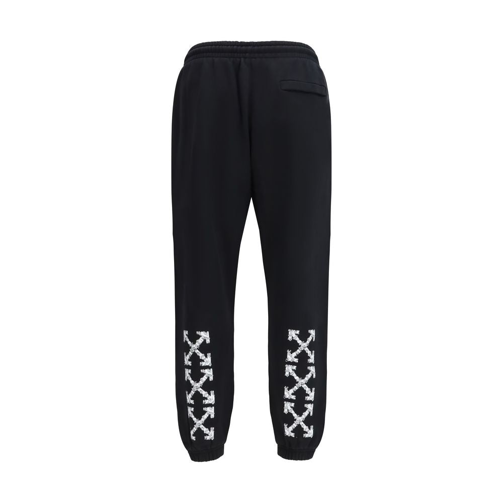 Off-White Schwarze Baumwoll-Jogginghose (Trainingshose)