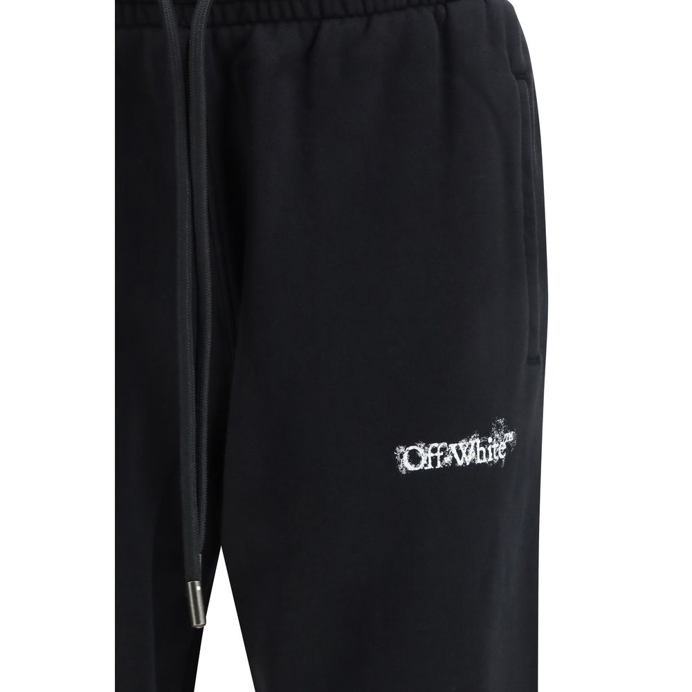 Off-White Schwarze Baumwoll-Jogginghose (Trainingshose)