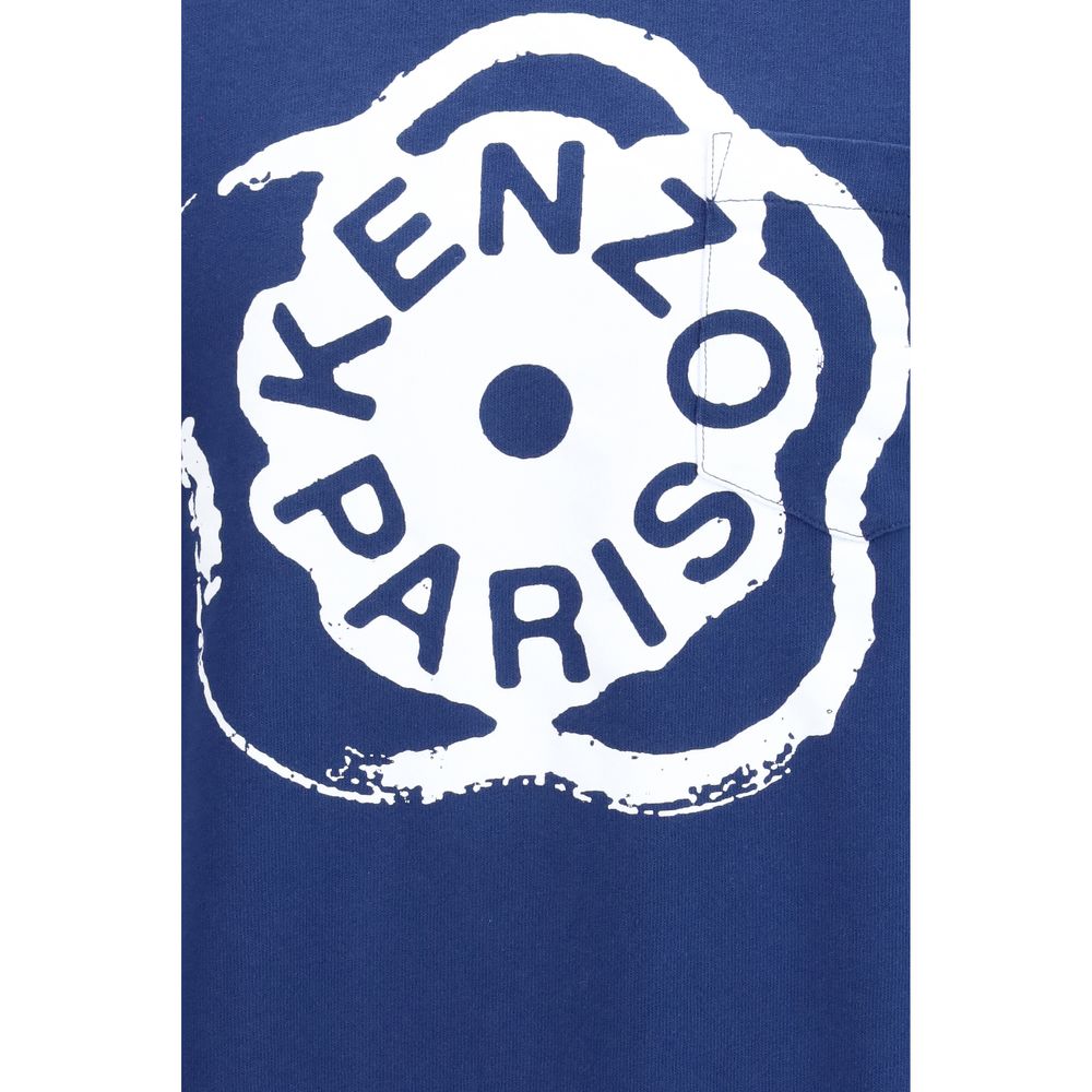 Kenzo Blaues Baumwoll-T-Shirt