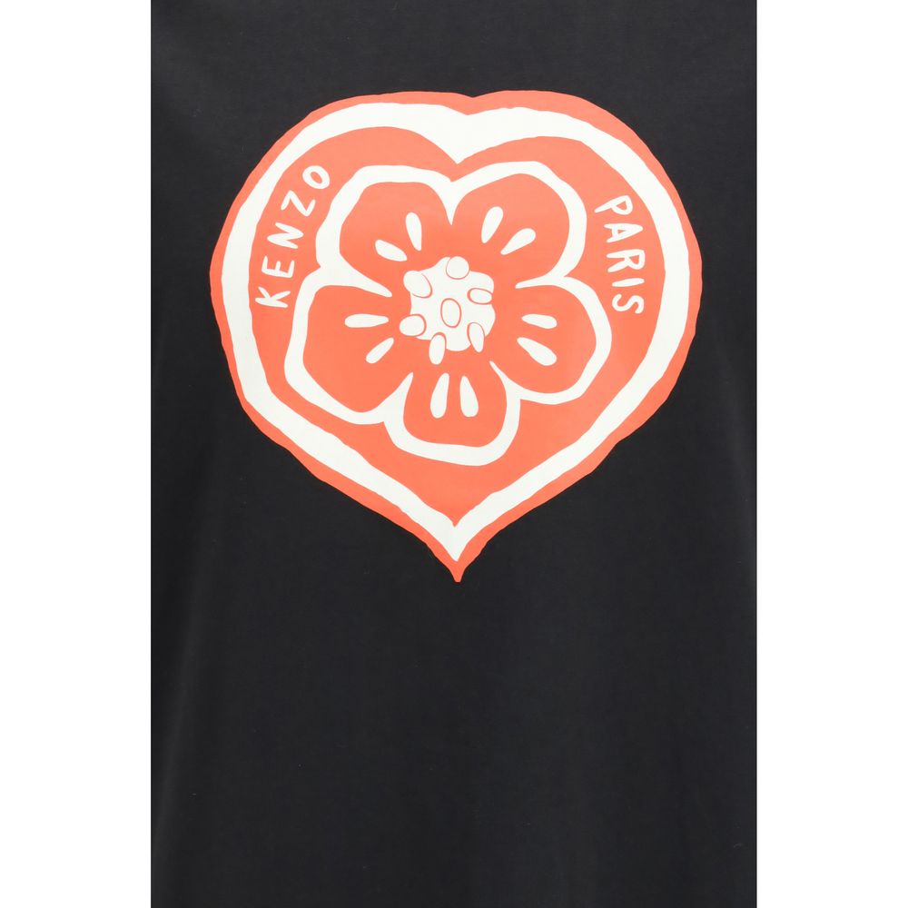 Kenzo Schwarzes Baumwoll-T-Shirt