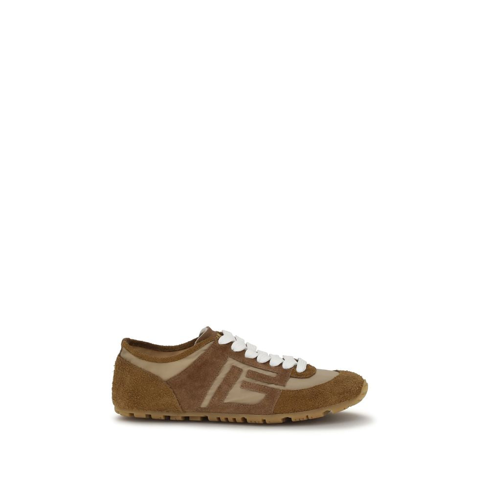 Balmain Beige Kalbsleder Bos Taurus Athletic Sneaker