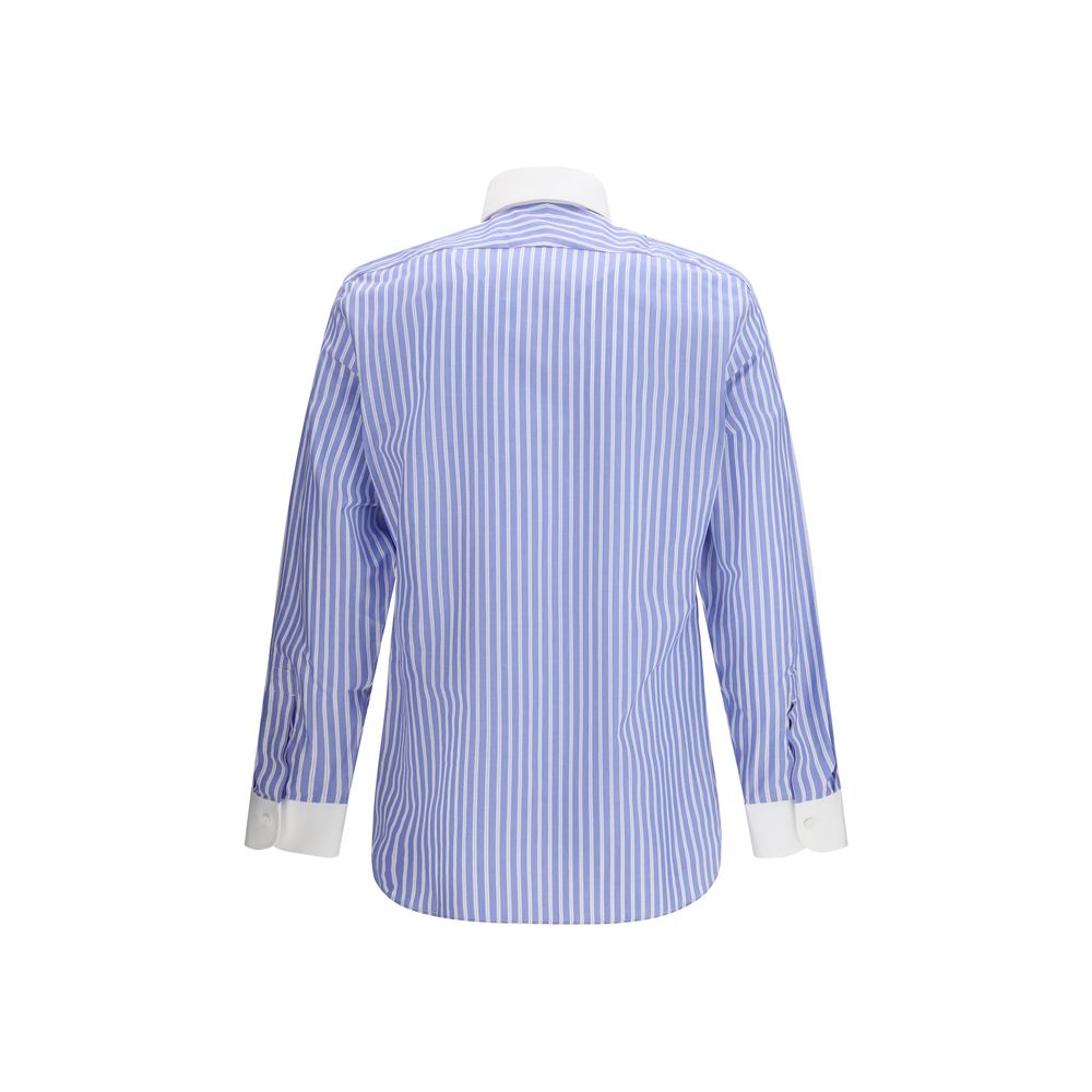 Tom Ford Blaues Baumwollhemd