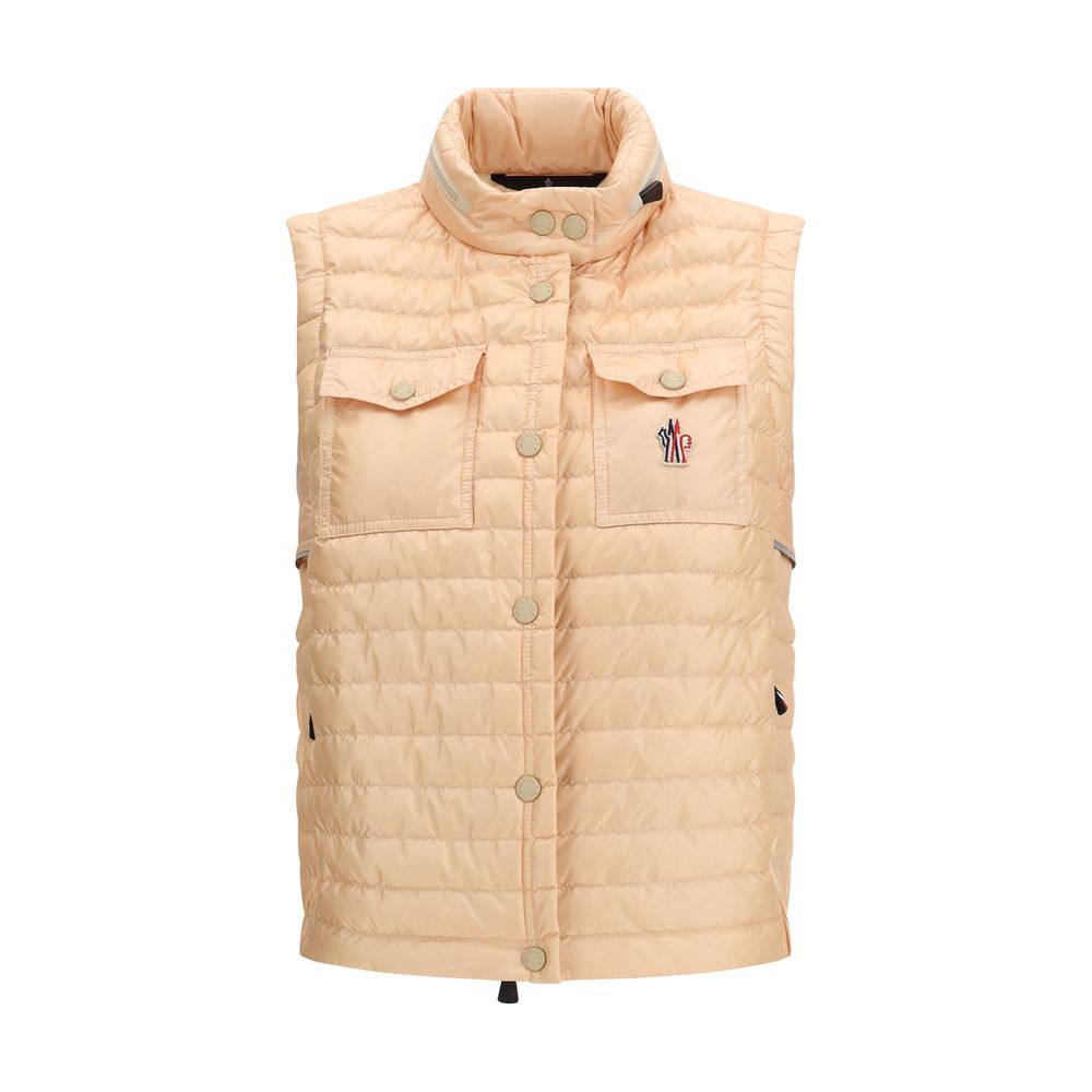 Moncler Grenoble Mehrfarbige ärmellose Jacke aus Polyamid
