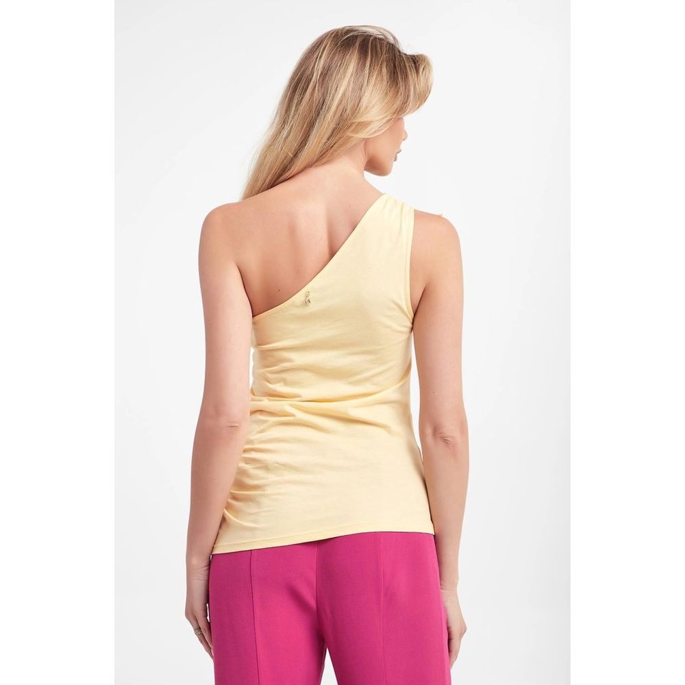 Patrizia Pepe Gelbe Baumwoll-Tanktops