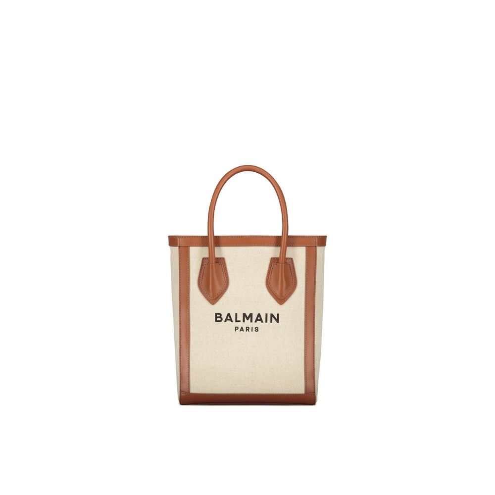 Balmain Braune Baumwolltasche