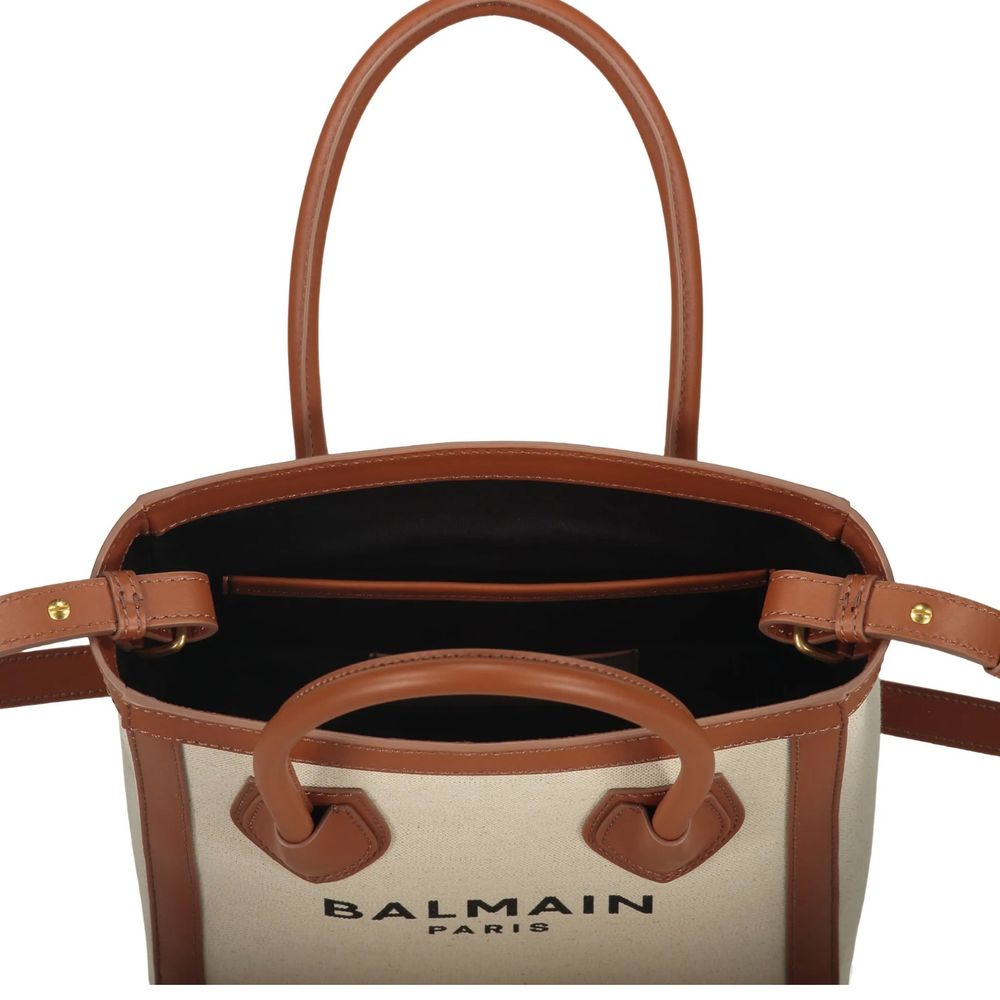 Balmain Braune Baumwolltasche