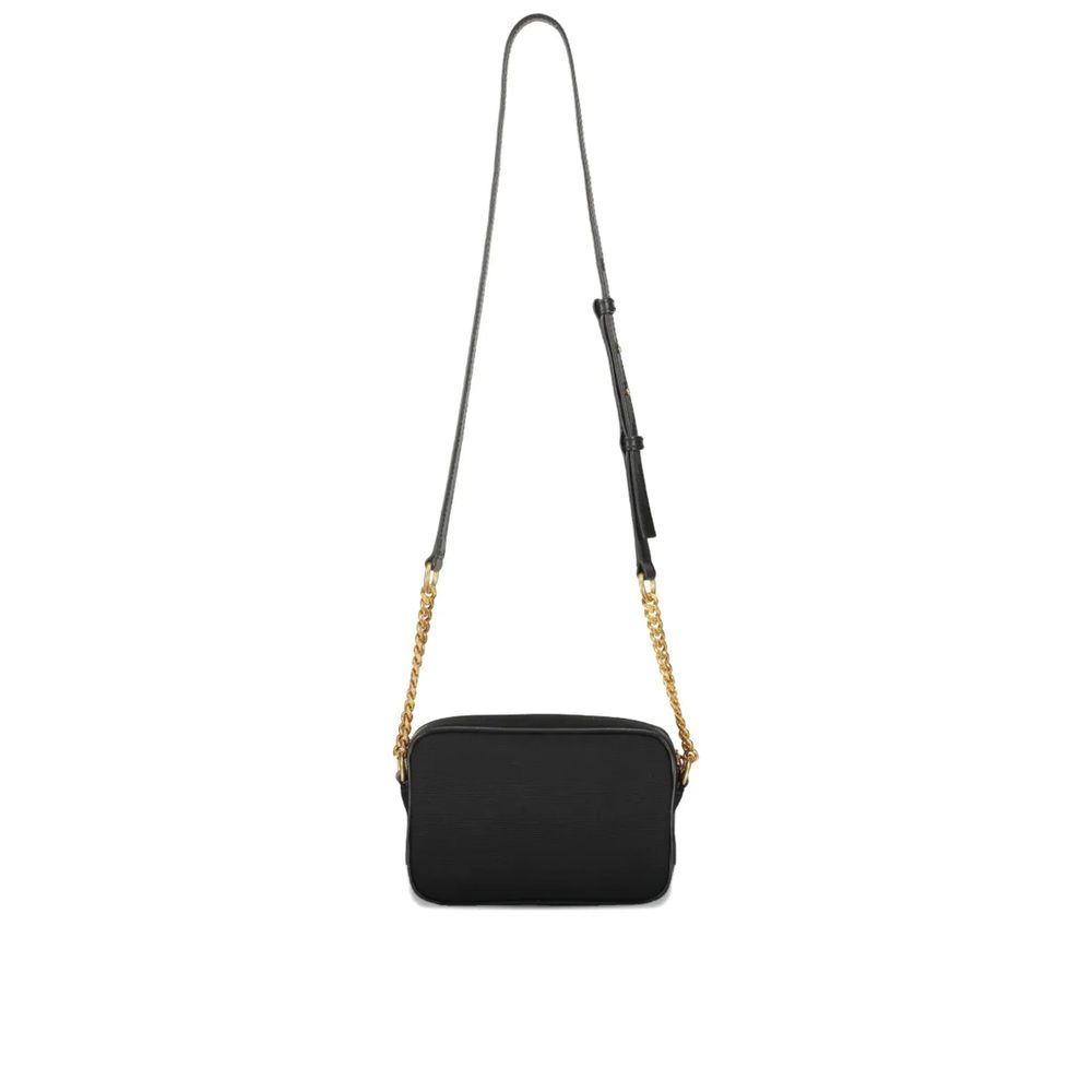 Balmain Schwarze Schultertasche aus Baumwolle