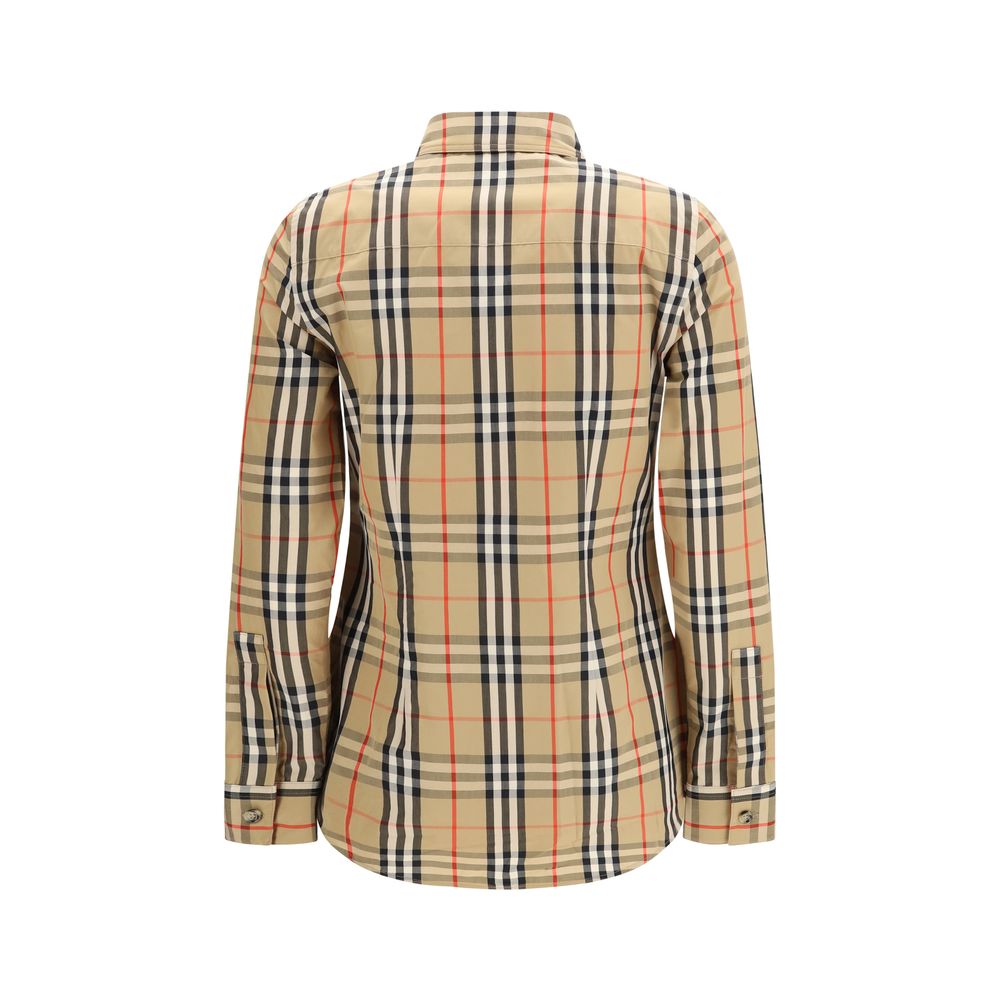 Burberry Mehrfarbiges Baumwollhemd mit Muster