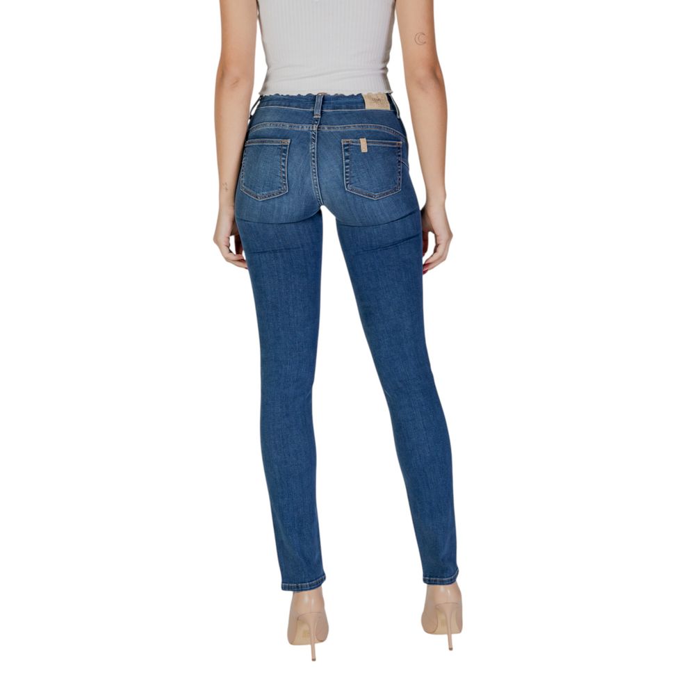 Liu Jo Blaue Baumwoll-Skinny-Jeans