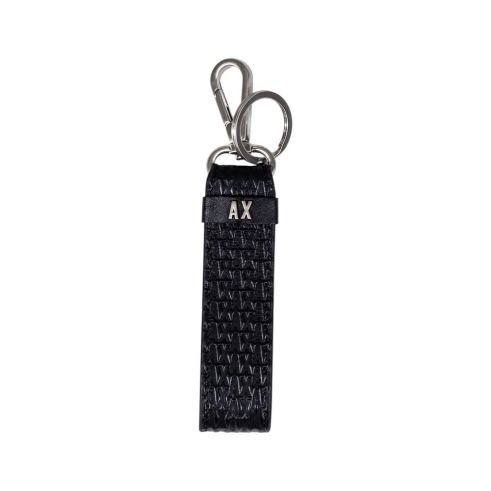 Armani Exchange Schwarzes Leder Portemonnaie