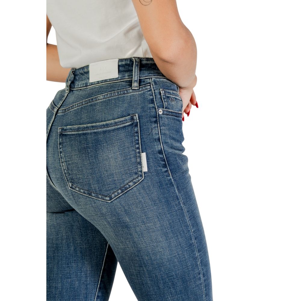 Armani Exchange Blaue Baumwoll-Röhrenjeans