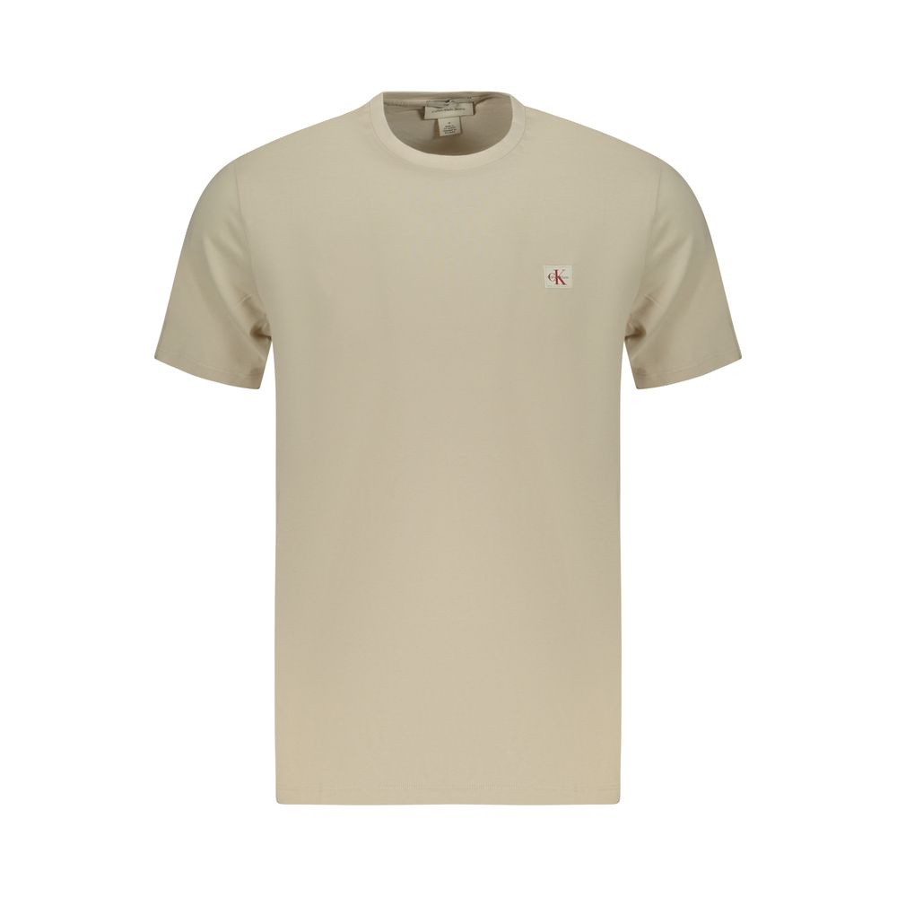 Calvin Klein Beige Baumwoll-T-Shirt für Herren