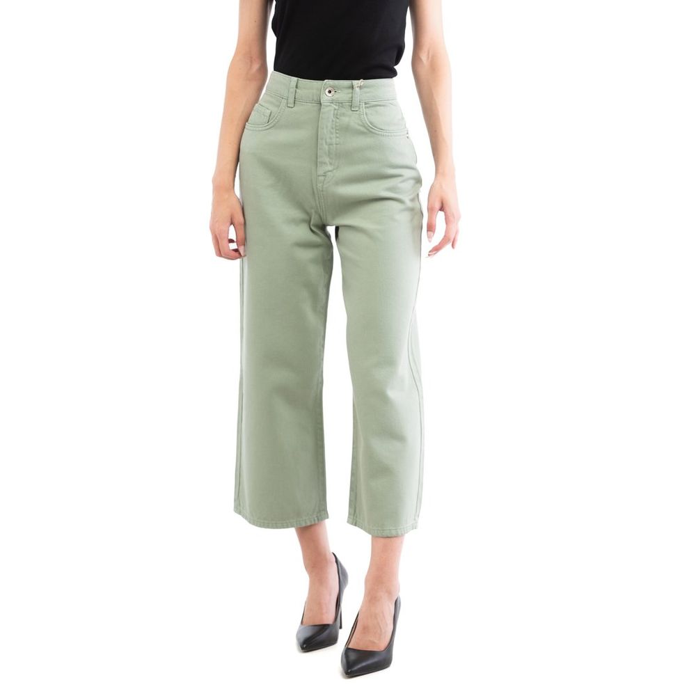 Patrizia Pepe Grüne Baumwoll-Freizeithose