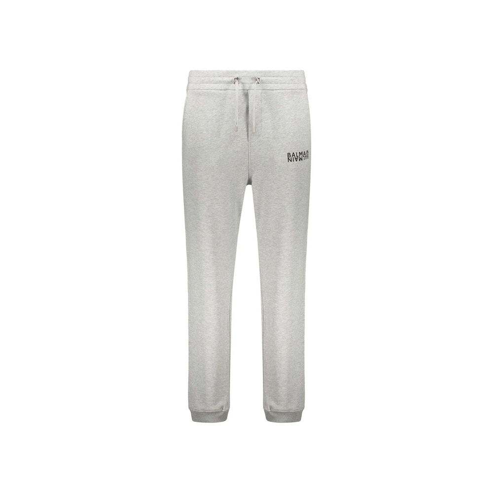 Balmain Graue Baumwoll-Jogginghose (Trainingshose)