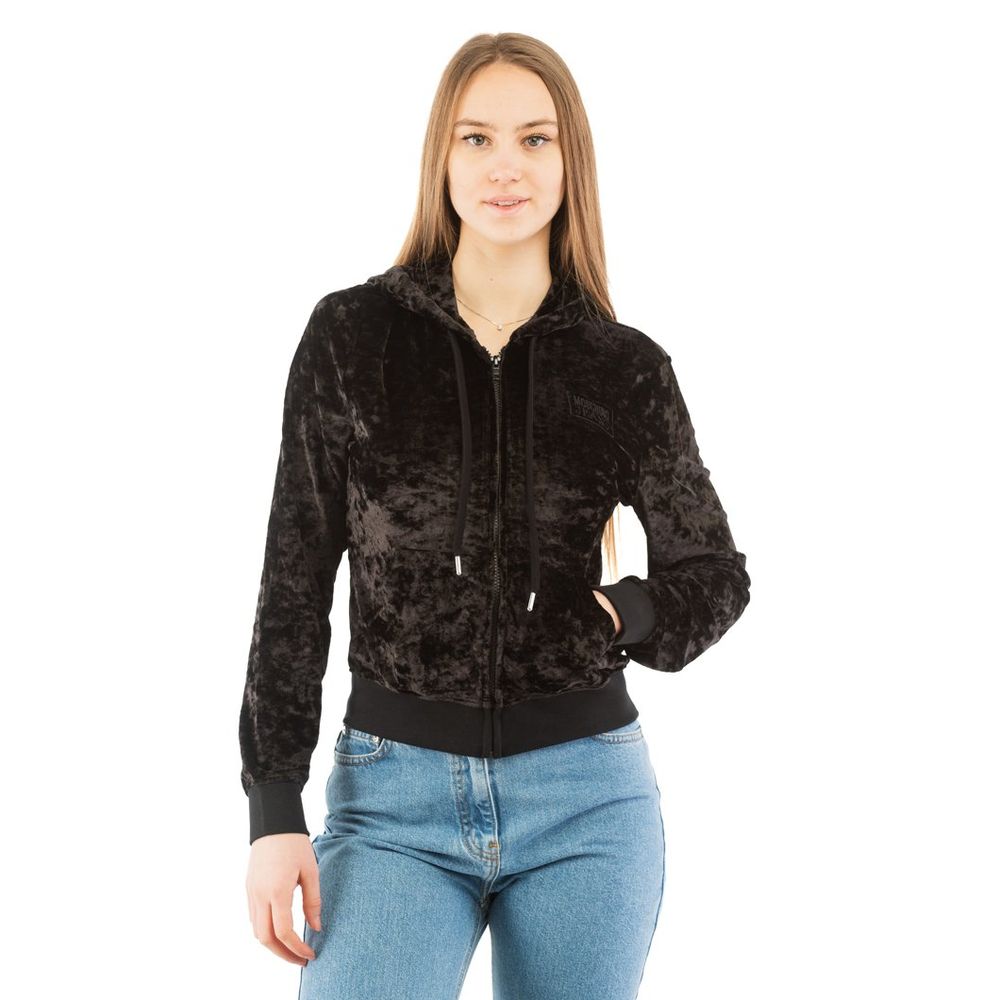 Moschino Schwarzer Pullover aus Polyester