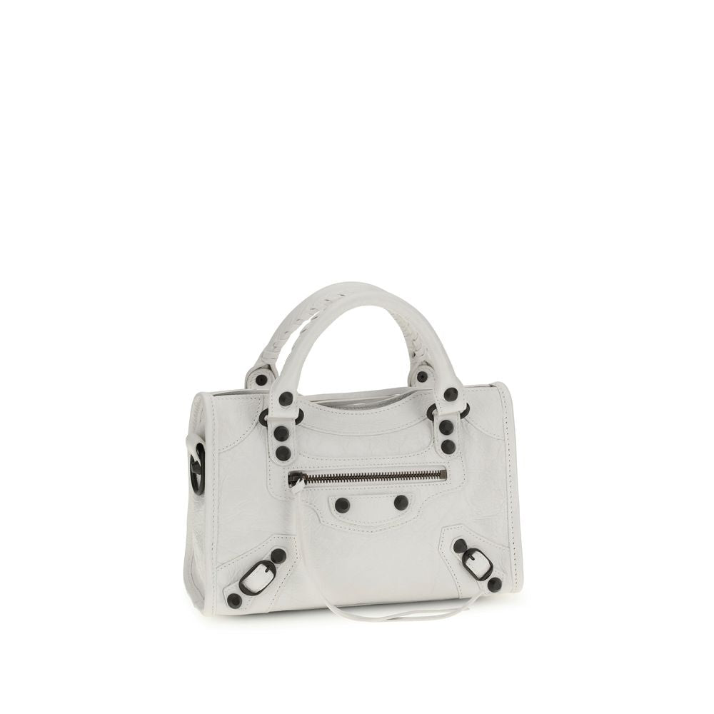 Balenciaga Weiße Kalbsleder Bos Taurus Handtasche