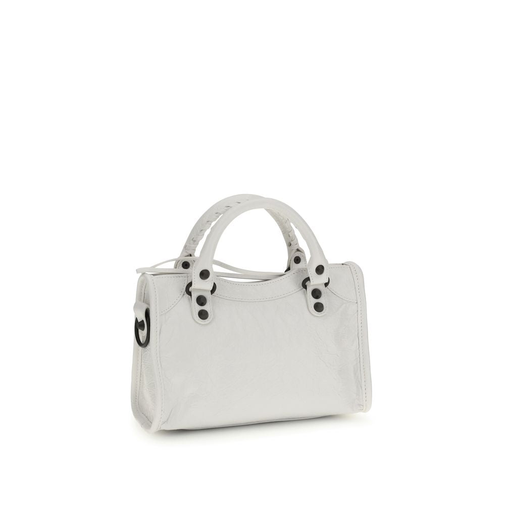 Balenciaga Weiße Kalbsleder Bos Taurus Handtasche