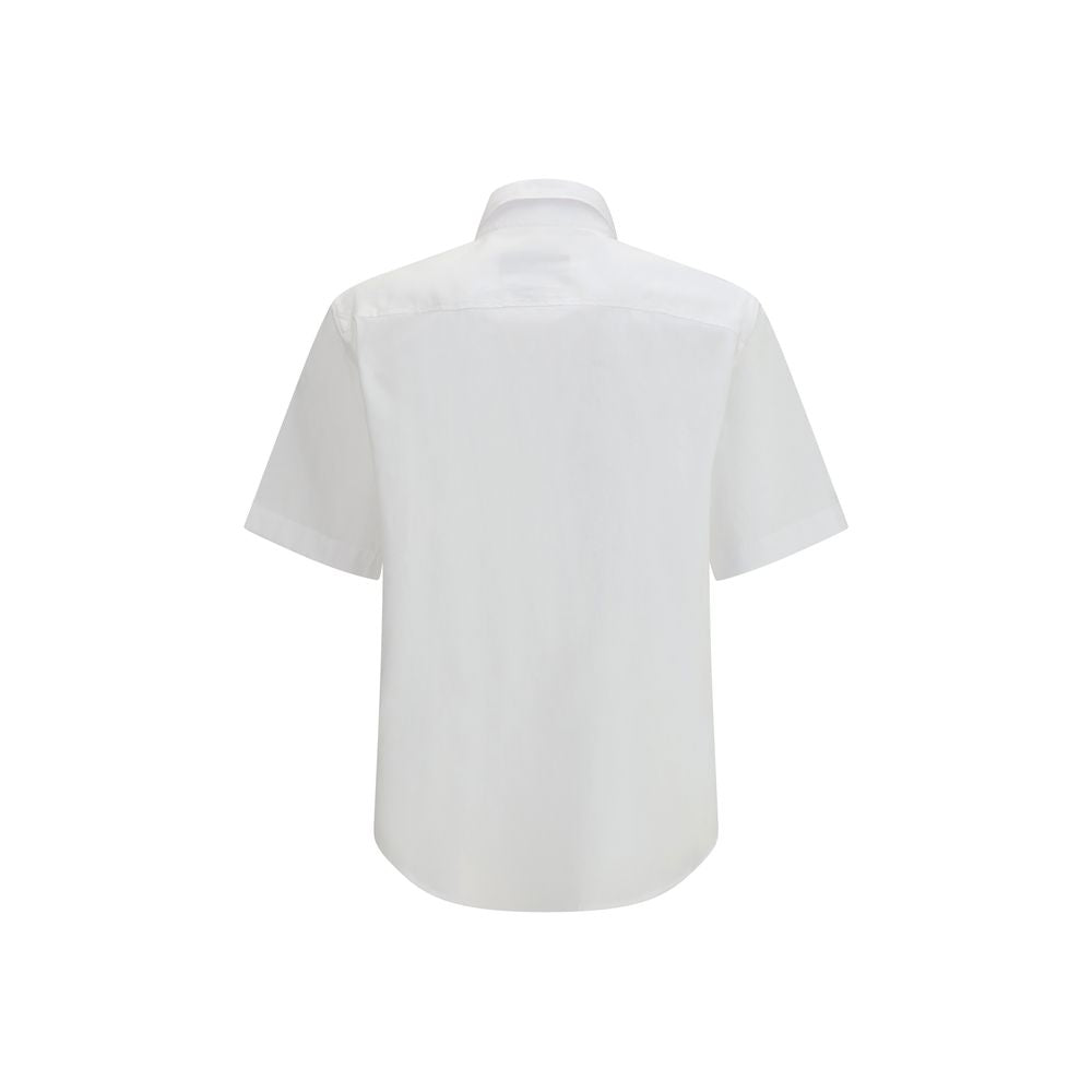 Versace Jeans Weißes Baumwoll-T-Shirt mit kurzen Ärmeln