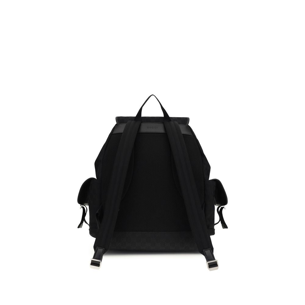 Gucci Schwarzer Rucksack aus Stoff