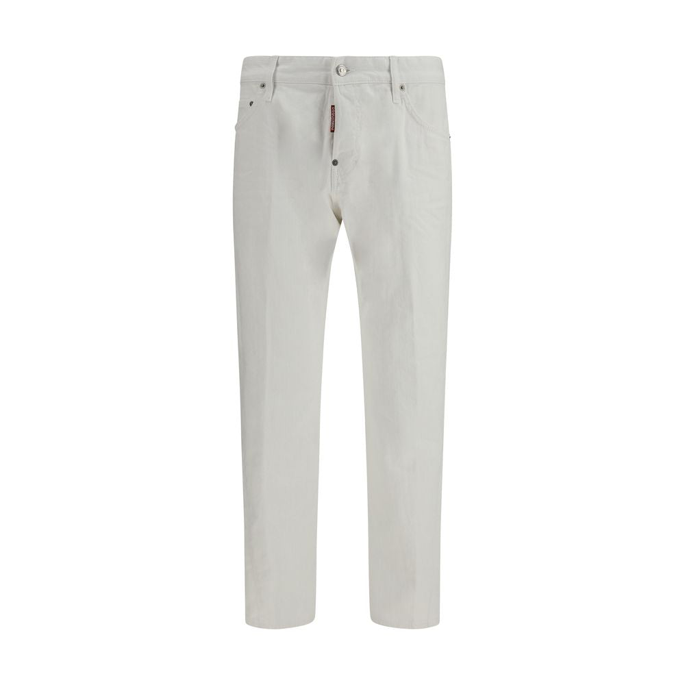 Dsquared² Weiße Slim Fit Jeans aus Baumwolle