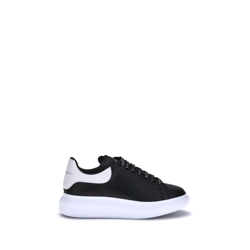 Alexander McQueen Schwarze Bos Taurus Kalbsleder Plateau-Sneaker