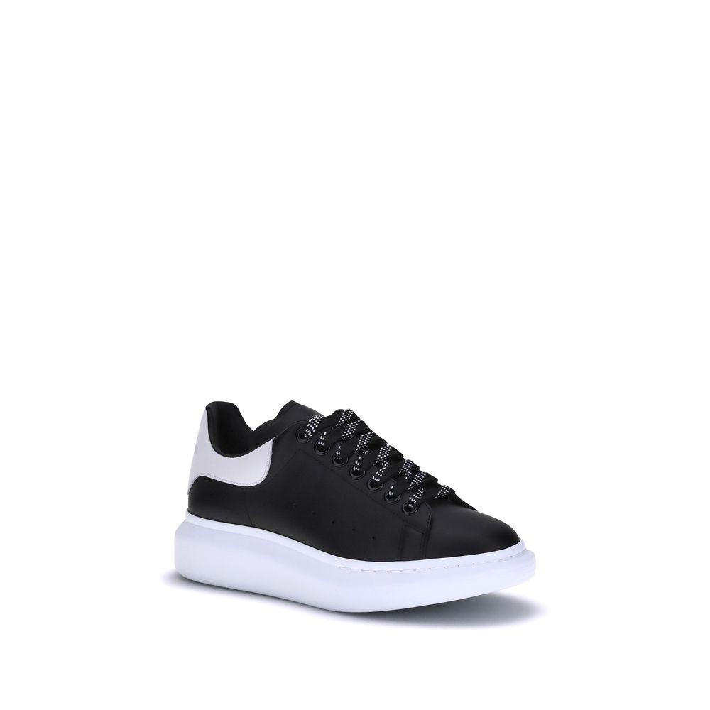 Alexander McQueen Schwarze Bos Taurus Kalbsleder Plateau-Sneaker
