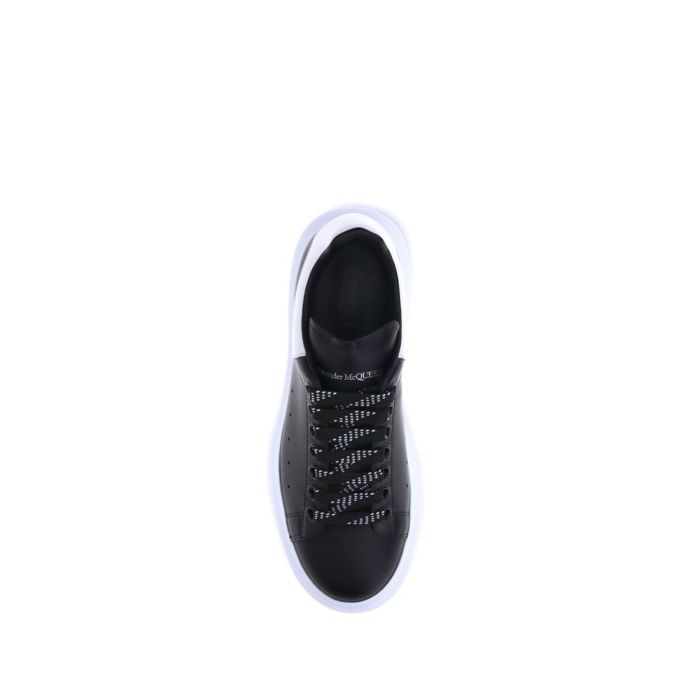 Alexander McQueen Schwarze Bos Taurus Kalbsleder Plateau-Sneaker