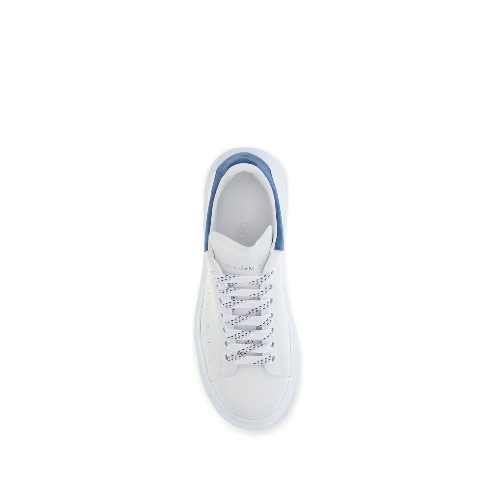Alexander McQueen Weiße Bos Taurus Kalbsleder Plateau-Sneaker