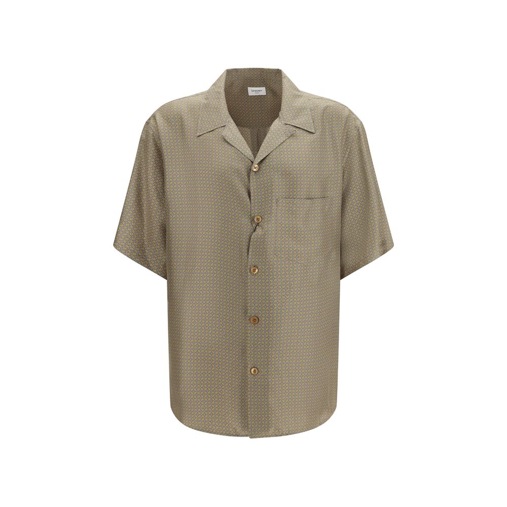 Saint Laurent Mehrfarbiges Hemd mit Seidenmuster