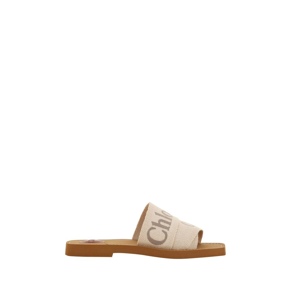 Chloé Mehrfarbige Sandalen aus Baumwolle