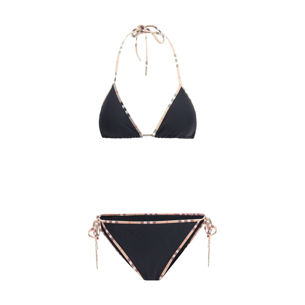 Burberry Schwarzer Bikini aus Polyamid