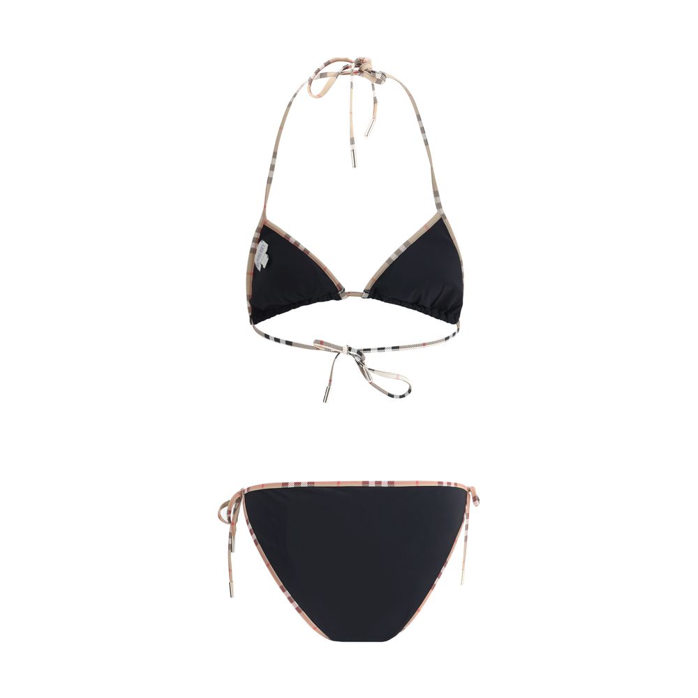 Burberry Schwarzer Bikini aus Polyamid
