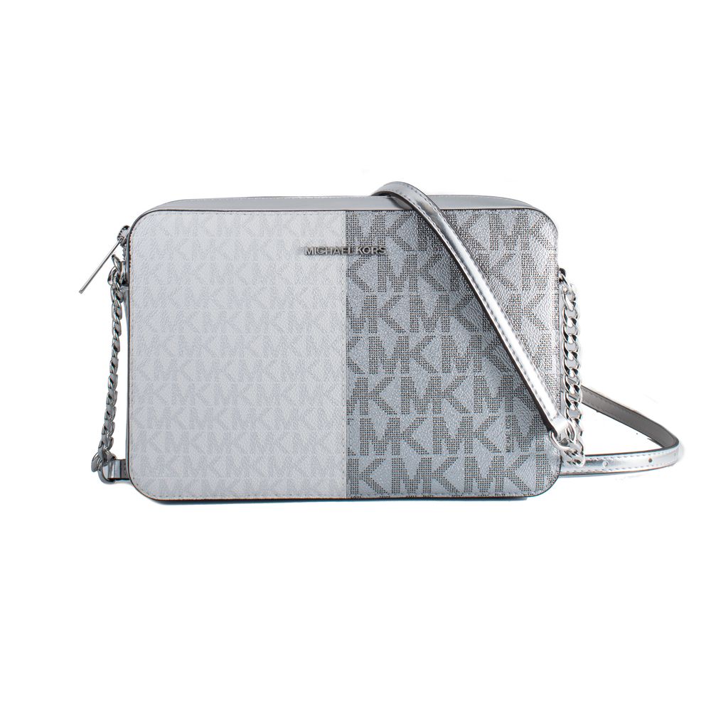 Michael Kors Graue Canvas Umhängetasche