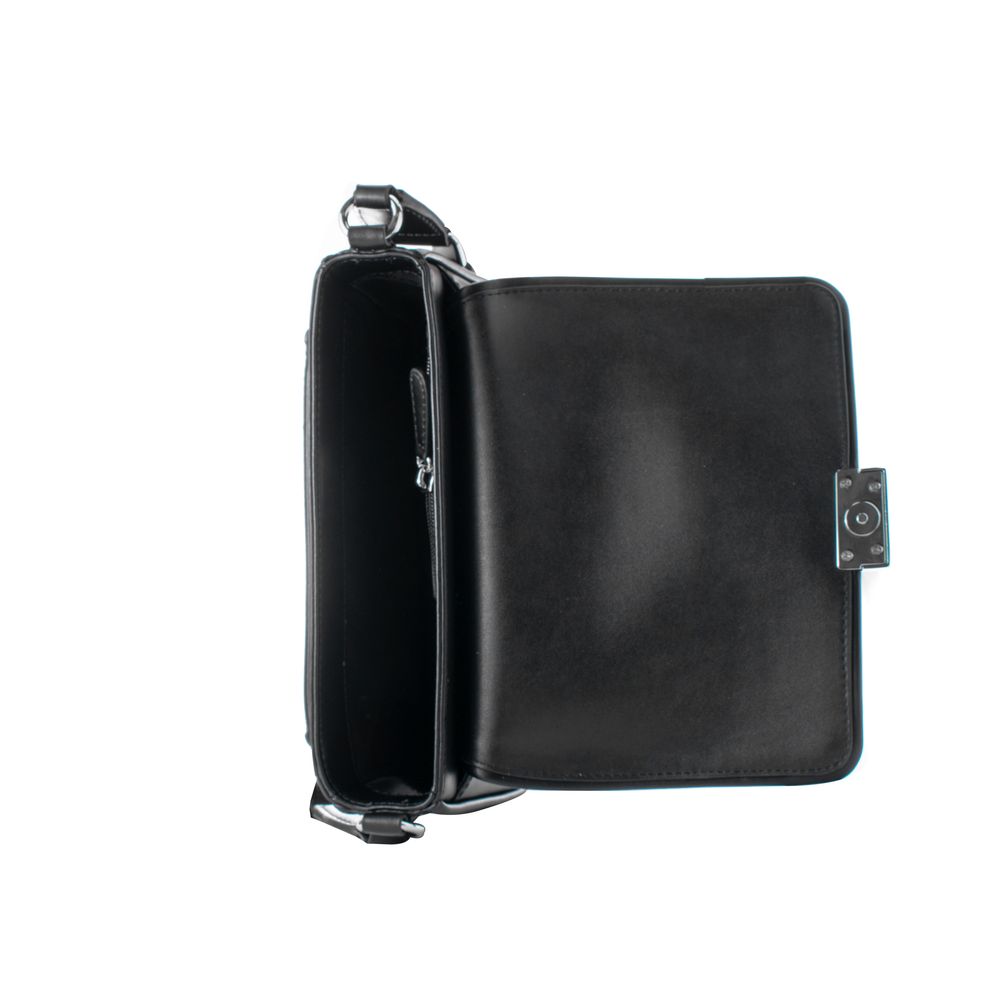 Michael Kors Schwarze Leder Schultertasche