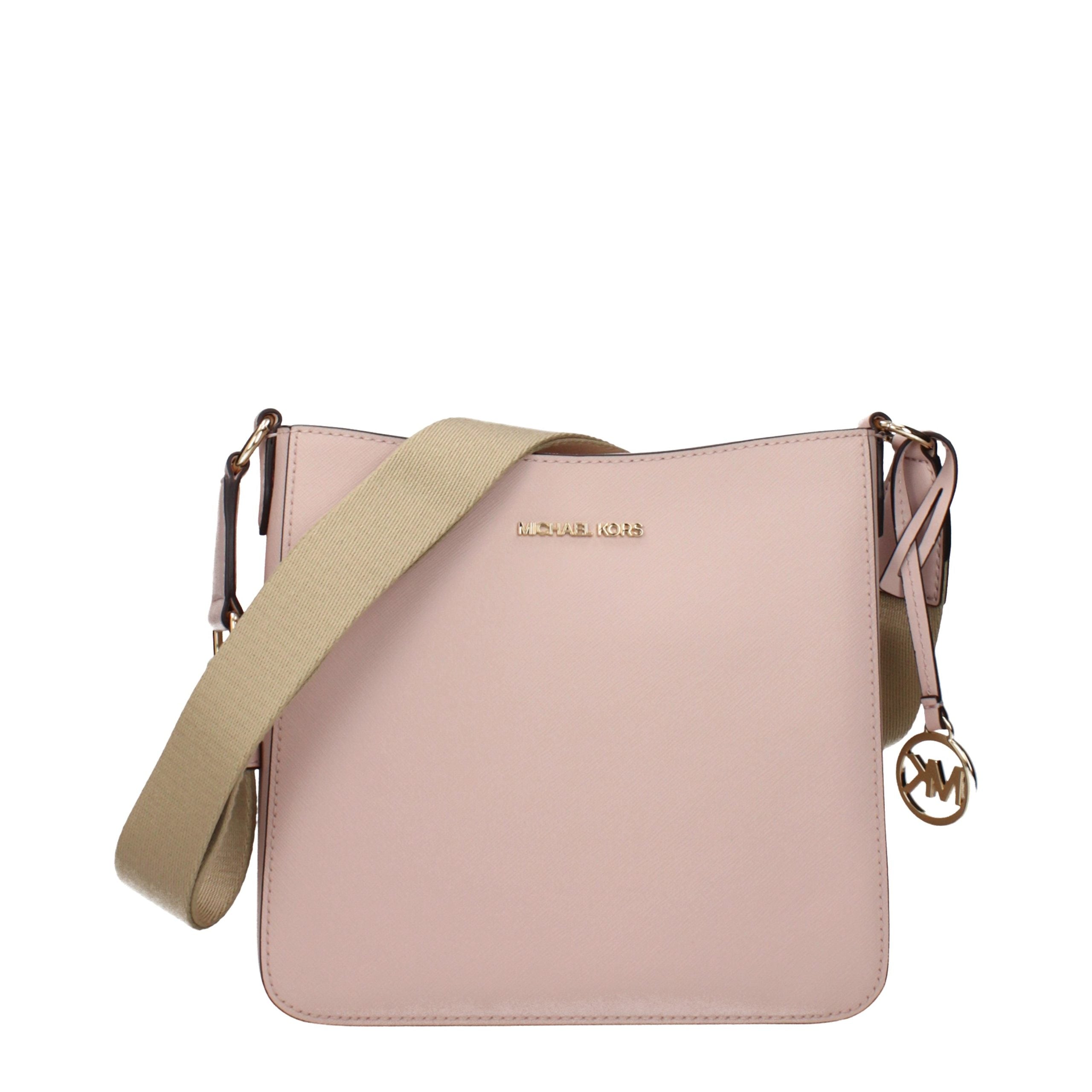 Michael Kors Schultertasche aus rosafarbenem Leder