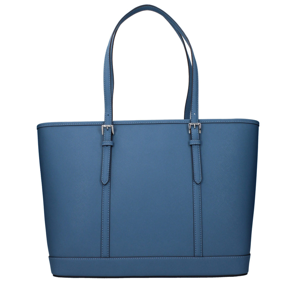 Michael Kors Blaue Leder Schultertasche