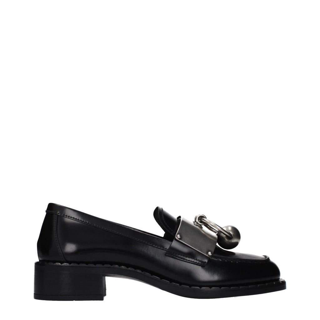Prada Schwarze Loafer aus Leder zum Hineinschlüpfen