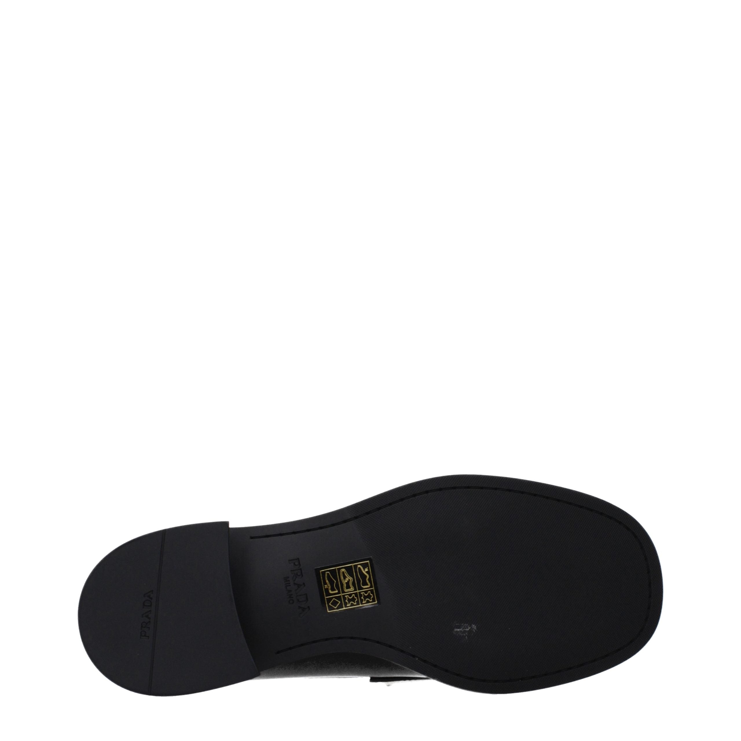 Prada Schwarze Loafer aus Leder zum Hineinschlüpfen