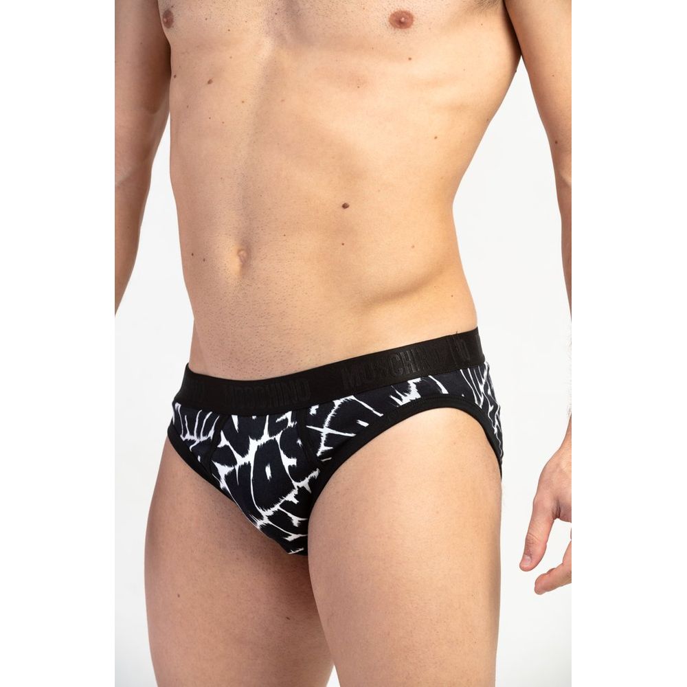 Moschino Schwarze Baumwoll-Slips