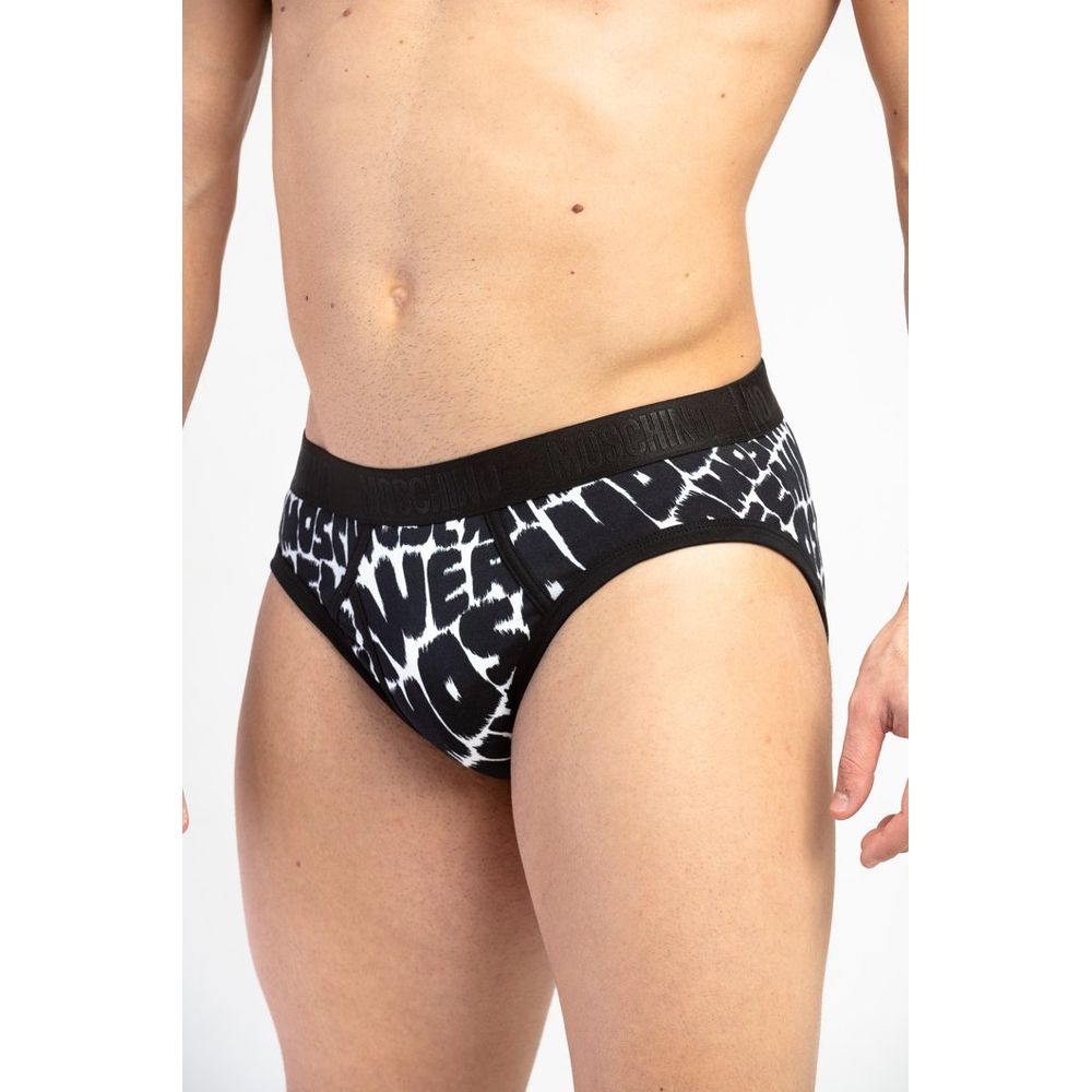 Moschino Schwarze Baumwoll-Slips
