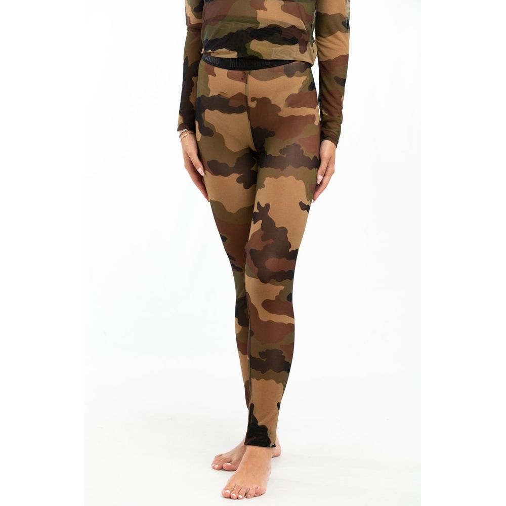 Moschino Leggings aus Baumwolle im Military-Look