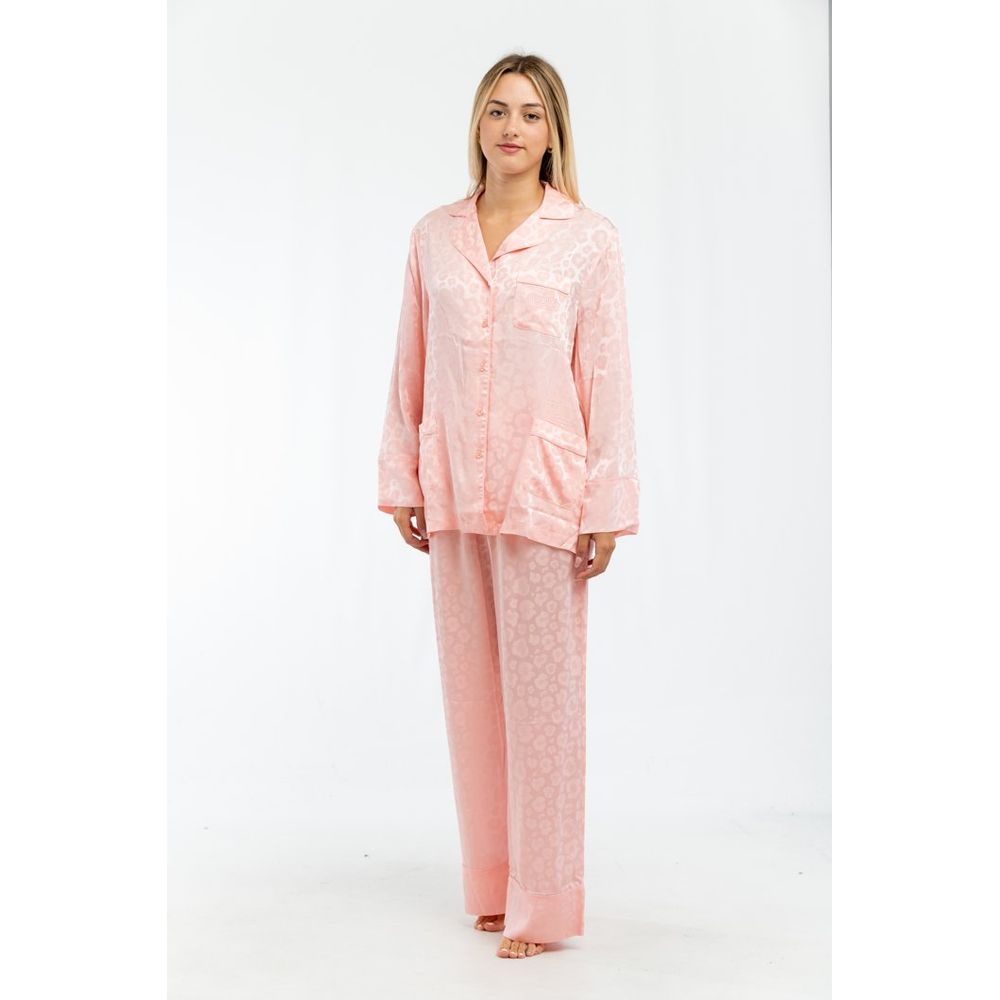 Moschino Mehrfarbiges Pyjama-Set aus Acetat