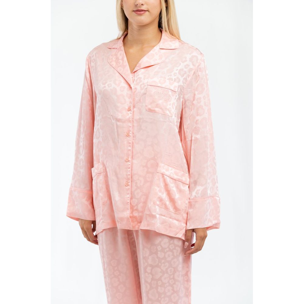 Moschino Mehrfarbiges Pyjama-Set aus Acetat