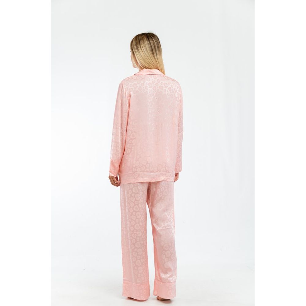 Moschino Mehrfarbiges Pyjama-Set aus Acetat