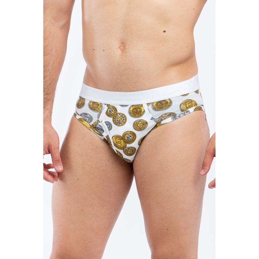 Moschino Weiße Baumwoll-Slips